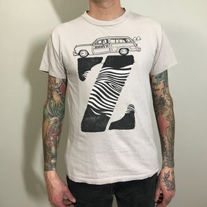 1984 JIMMY'Z Large Vintage T-Shirt Zebra Tee